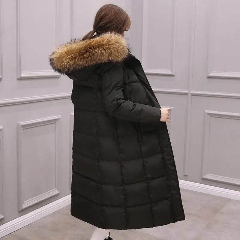Large Real Fox Fur 2019 Winter Jacket Women Natural Fur Collar Hooded Down Jacket For Women Winter Coat female Warm Long Parka
Large Real Fox Fur 2019 Winter Jacket Women Natural Fur Collar Hooded Down Jacket For Women Winter Coat female Warm Long Parka