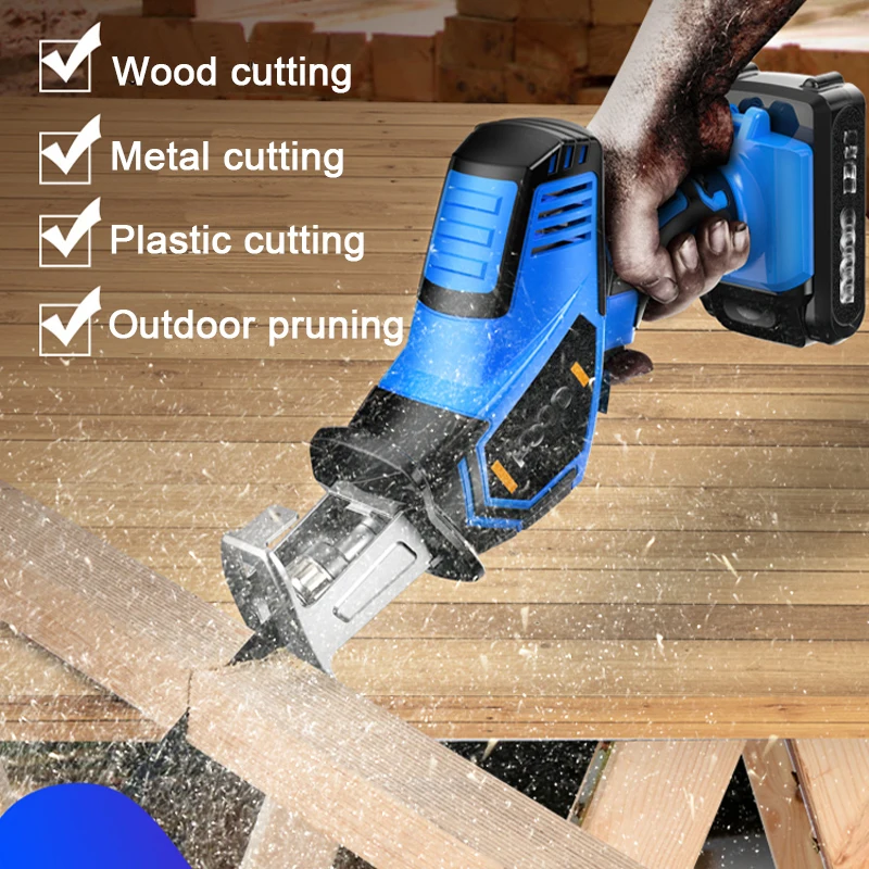 Lithium Reciprocating Saws Saber Saw Portable Cordless Electric Power Tools Jig Saw With LED Light And 6pcs Saw Blade 12V 21V
Lithium Reciprocating Saws Saber Saw Portable Cordless Electric Power Tools Jig Saw With LED Light And 6pcs Saw Blade 12V 21V