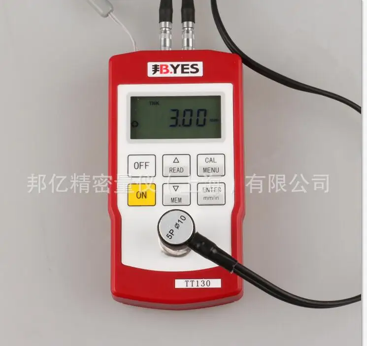 TT130 ultrasonic thickness gauge. High-precision thickness gauge for metal materials of steel plate and plastic pipe.
TT130 ultrasonic thickness gauge. High-precision thickness gauge for metal materials of steel plate and plastic pipe.
