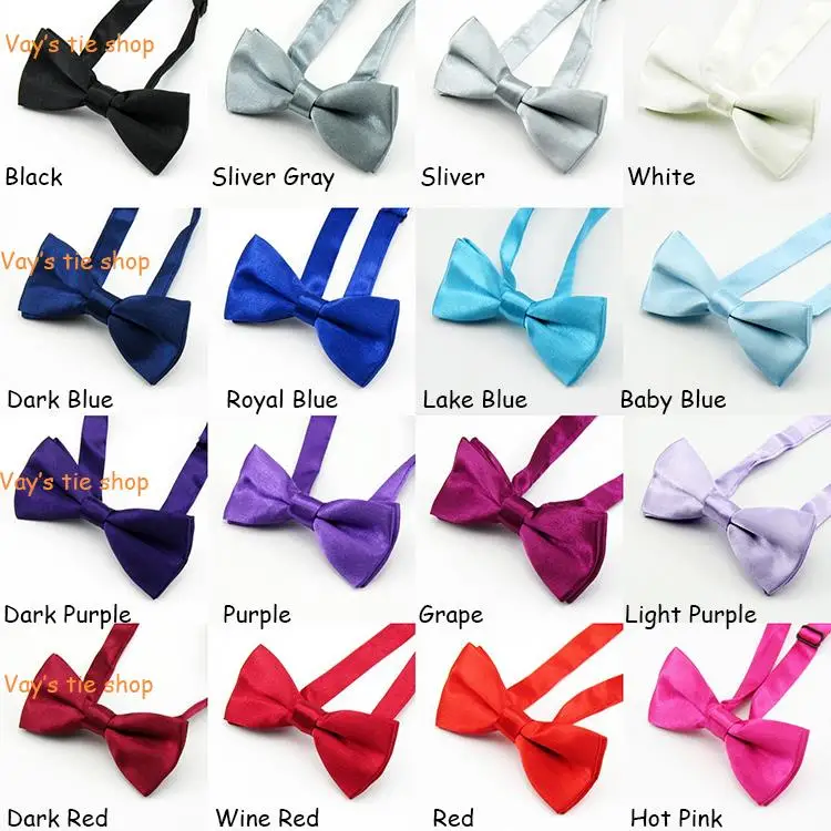 Image 14 Classic  Men s Fashion Tuxedo Classic Solid Color Adjustable Wedding Party Bowtie Red Black White Green Bow Tie Free shipping