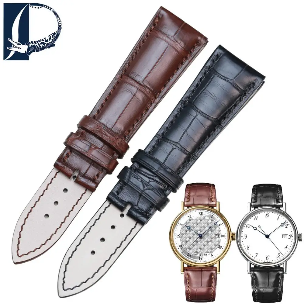 PESNO Crocodile Leather Wrist Band Alligator Skin Watch Strap Men Watch Accessories suitable for Breguet-CLASSIQUE 5177BA/BB/BR
PESNO Crocodile Leather Wrist Band Alligator Skin Watch Strap Men Watch Accessories suitable for Breguet-CLASSIQUE 5177BA/BB/BR