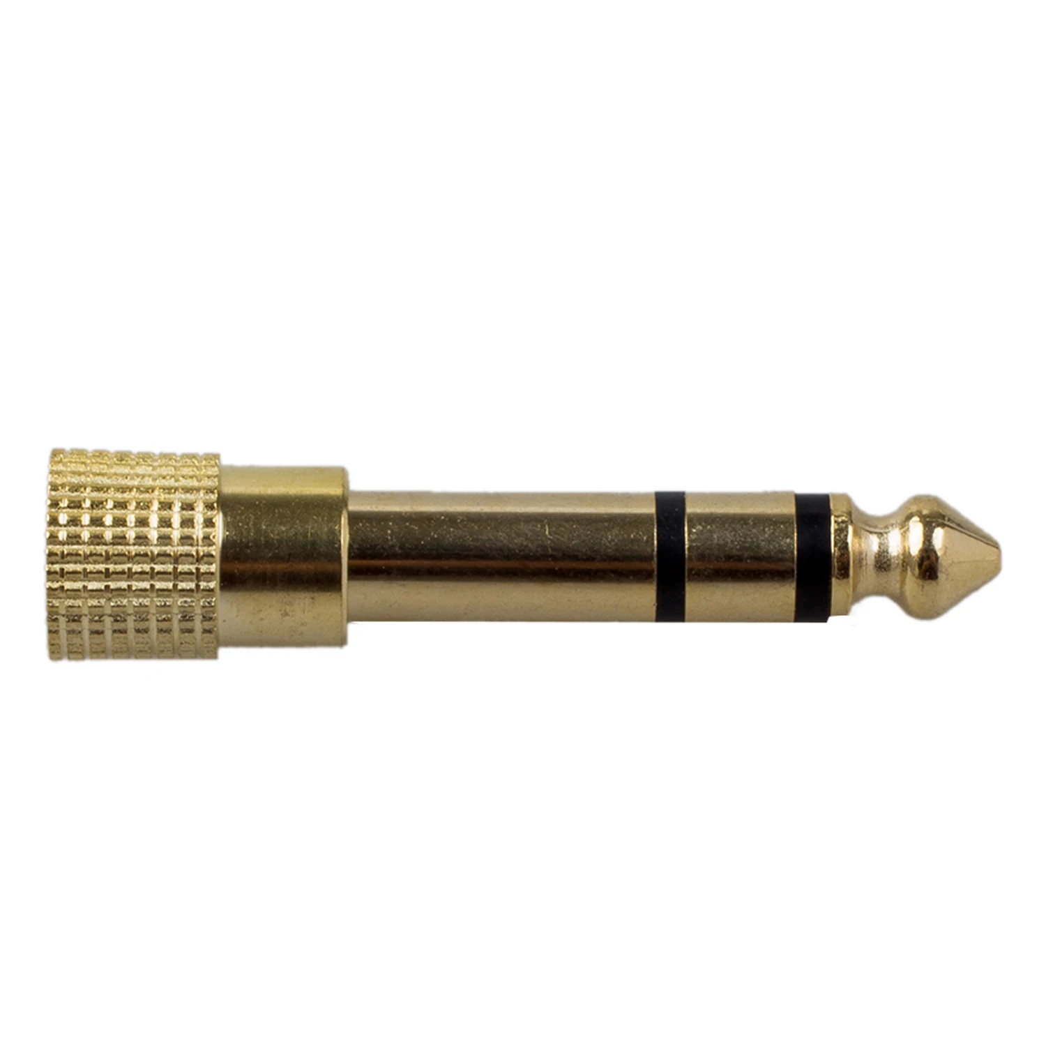 QUALITY HEADPHONE ADAPTER STEREO GOLD PLUG 1/4" (6.3mm) Male to 1/8" (3.5mm) Female
QUALITY HEADPHONE ADAPTER STEREO GOLD PLUG 1/4" (6.3mm) Male to 1/8" (3.5mm) Female