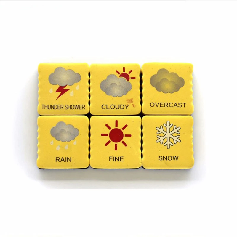 6 Pcs Weather forecast magnetic EVA sponge felt whiteboard eraser dry erase board cleaner erasable blackboard marker eraser
6 Pcs Weather forecast magnetic EVA sponge felt whiteboard eraser dry erase board cleaner erasable blackboard marker eraser
