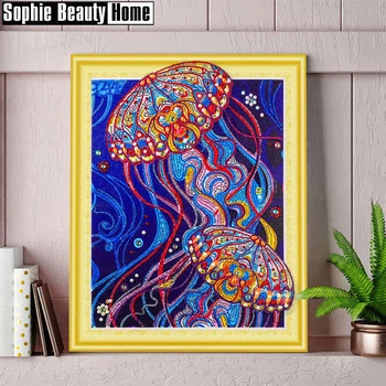 5D Diamond Painting Animal Special Shape Diamond Embroidery Jellyfish Colorful Paint With Diamonds Handicraft Set 40x50cm LP016
5D Diamond Painting Animal Special Shape Diamond Embroidery Jellyfish Colorful Paint With Diamonds Handicraft Set 40x50cm LP016