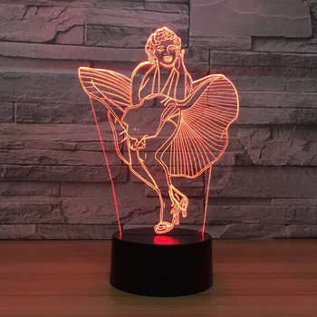 Marilyn Monroe 3D LED Light Desk Table Halloween Decoration Gift Holiday USB 7 Colors Change Lava Lamp Kids for Lady Gift
Marilyn Monroe 3D LED Light Desk Table Halloween Decoration Gift Holiday USB 7 Colors Change Lava Lamp Kids for Lady Gift