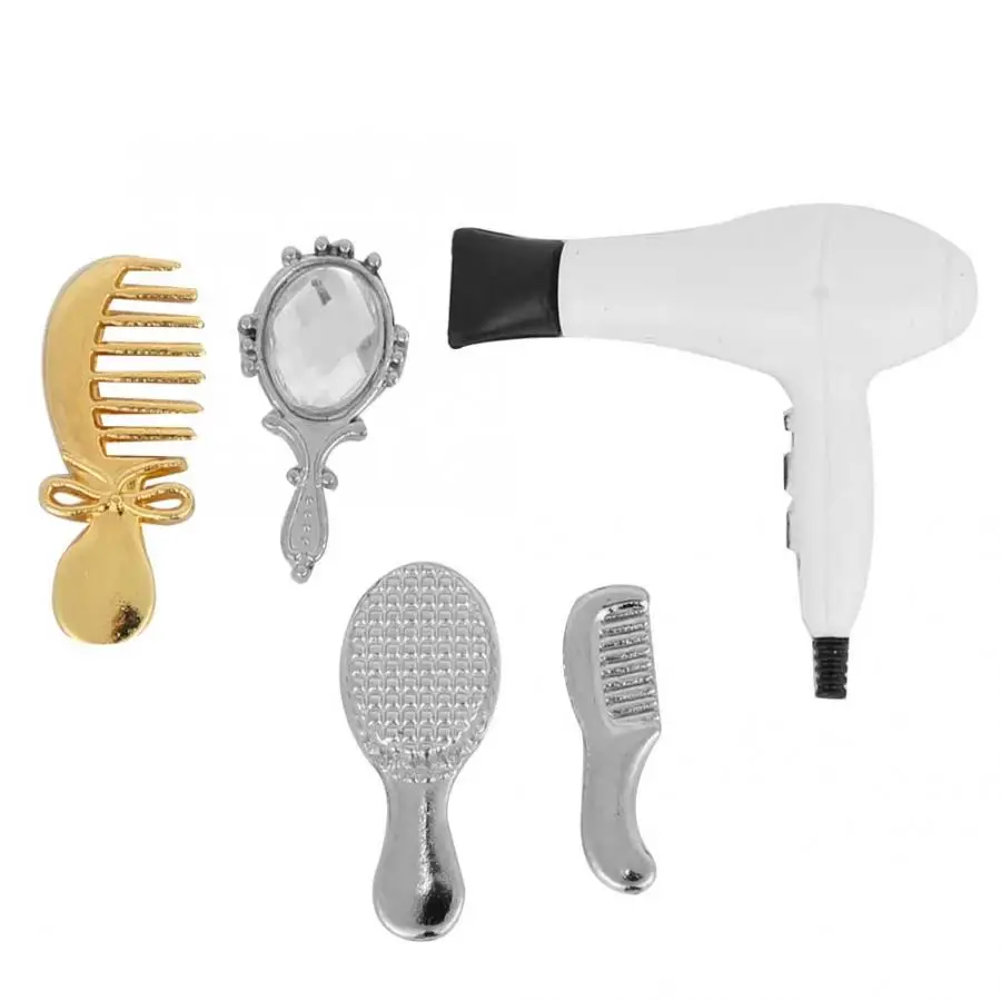 5pcs/set Miniature Hair Dryer Comb Mirror for 1:12 Dollhouse Decoration Bathroom Accessories Dollhouse Accessories
5pcs/set Miniature Hair Dryer Comb Mirror for 1:12 Dollhouse Decoration Bathroom Accessories Dollhouse Accessories