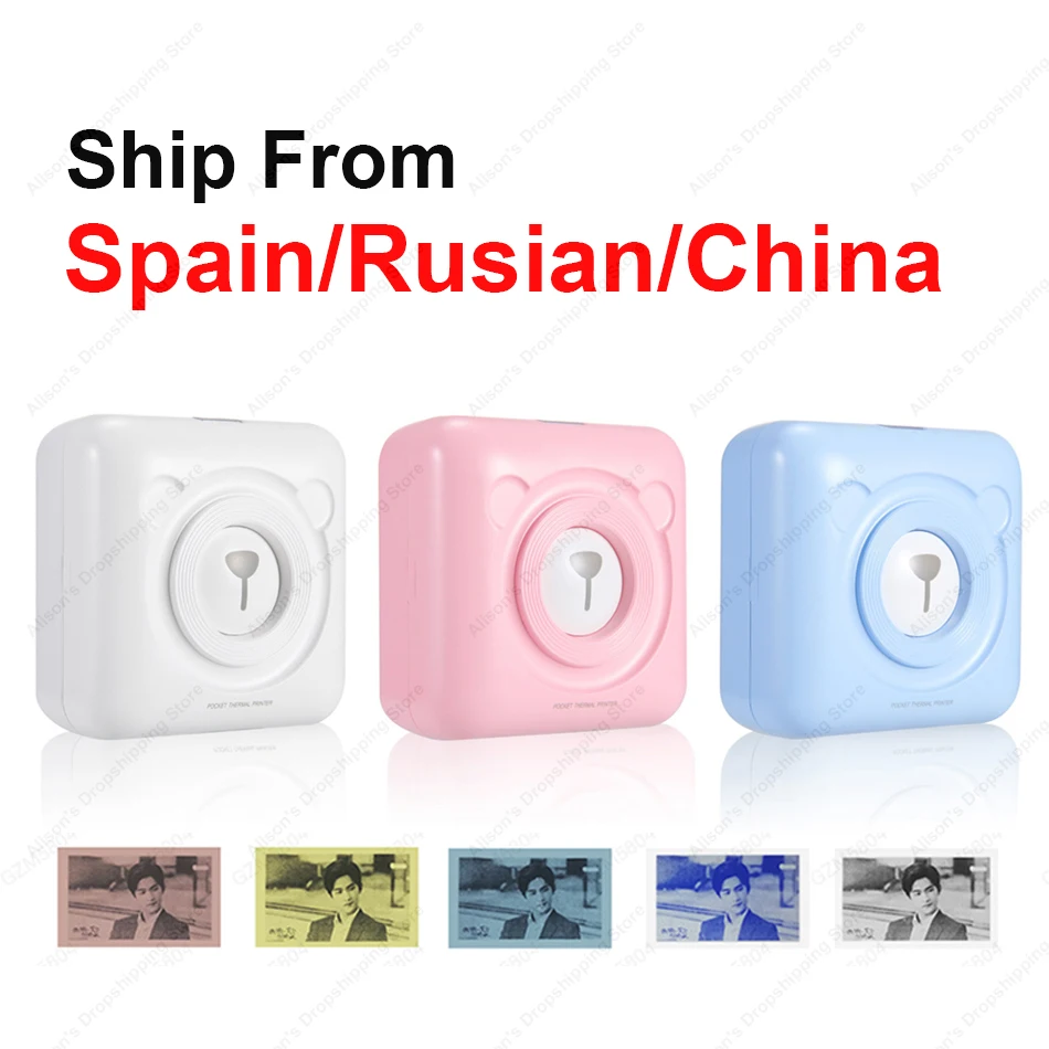 Pocket Printer 58mm Mini Portable Bluetooth Wireless Paper Photo Printer Pocket Thermal Printing USB Connection Impresoras Fotos
Pocket Printer 58mm Mini Portable Bluetooth Wireless Paper Photo Printer Pocket Thermal Printing USB Connection Impresoras Fotos