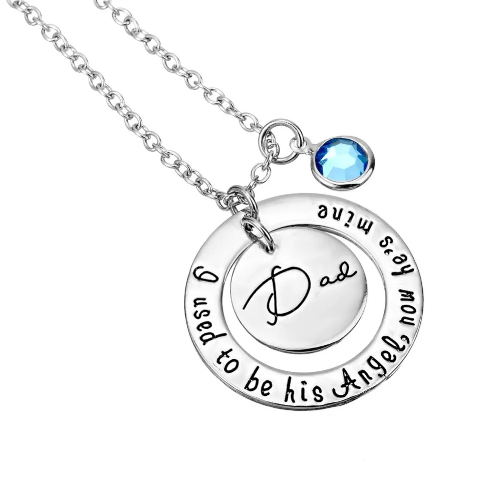 2017 Round Necklace With Letters I Used To Be Angel Now He's Mine Mom Dad Necklaces & Pendant For Father 's Mother's Day
2017 Round Necklace With Letters I Used To Be Angel Now He's Mine Mom Dad Necklaces & Pendant For Father 's Mother's Day