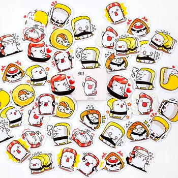 45 pcs/pack Cute Sushi Decorative Sticker Set Diary Album Label Stickers DIY Stationery Stickers Gift
45 pcs/pack Cute Sushi Decorative Sticker Set Diary Album Label Stickers DIY Stationery Stickers Gift