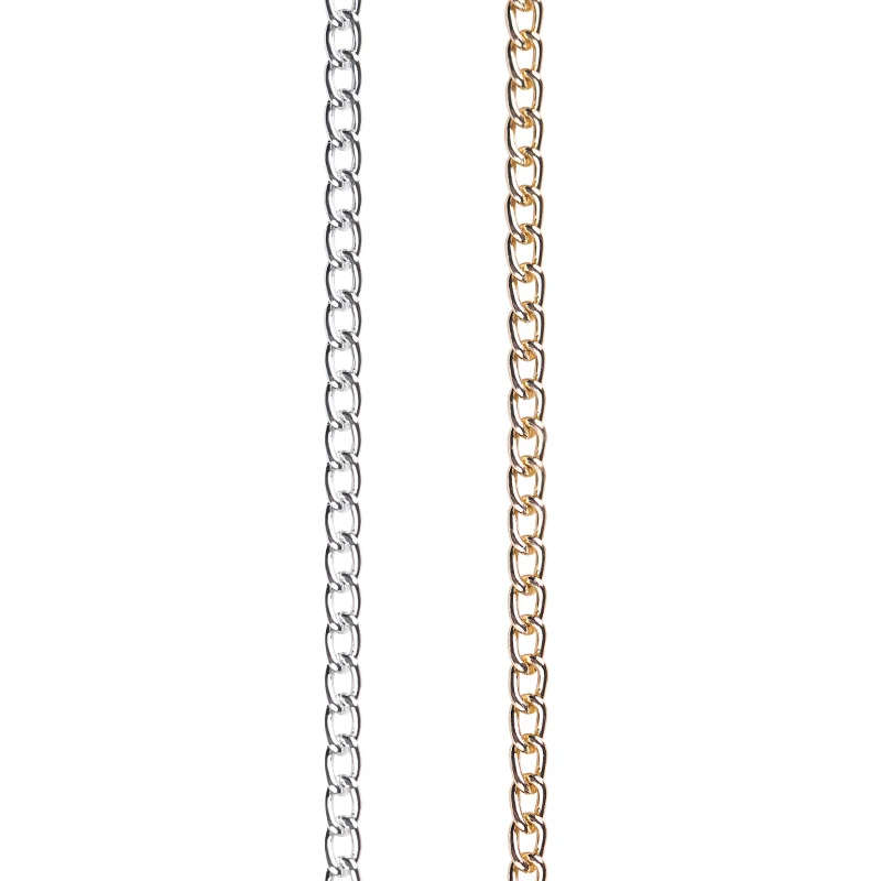Length 2m Width 3mm Gold Silver Plated Aluminum Chains Beads Necklace Bracelet DIY Jewelry Making Findings Accessories 1099
Length 2m Width 3mm Gold Silver Plated Aluminum Chains Beads Necklace Bracelet DIY Jewelry Making Findings Accessories 1099