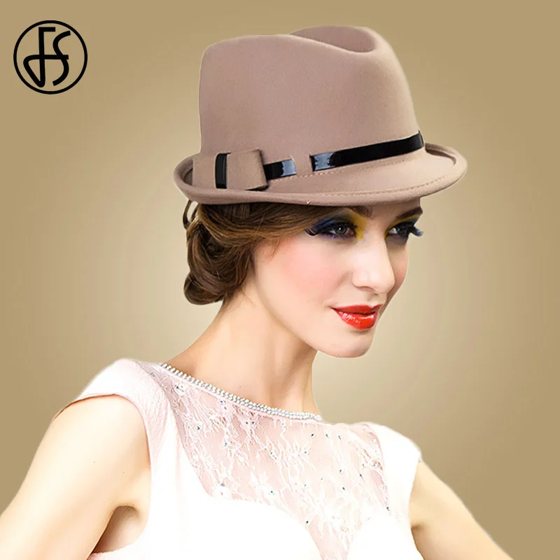 FS 2018 Autumn Winter Womens Wool Felt Hat Wide Brim Vintage Trilby Fedoras Style Khaki Panama Church Hats Lady Jazz Caps
FS 2018 Autumn Winter Womens Wool Felt Hat Wide Brim Vintage Trilby Fedoras Style Khaki Panama Church Hats Lady Jazz Caps