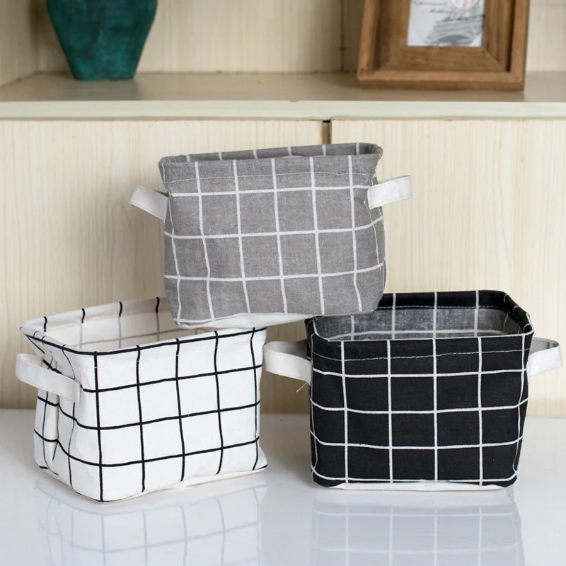 Cotton Linen Desktop Storage Basket Waterproof Organizer Sets Handles Sundries Organizer for Cosmetic Storage Baskets
Cotton Linen Desktop Storage Basket Waterproof Organizer Sets Handles Sundries Organizer for Cosmetic Storage Baskets