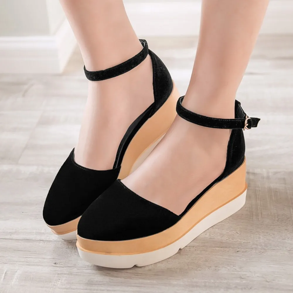 MUQGEW Women Autumn Casual Wedge Vintage Ankle Strap High Heel Platform Pump Shoes zapatos mujer
MUQGEW Women Autumn Casual Wedge Vintage Ankle Strap High Heel Platform Pump Shoes zapatos mujer