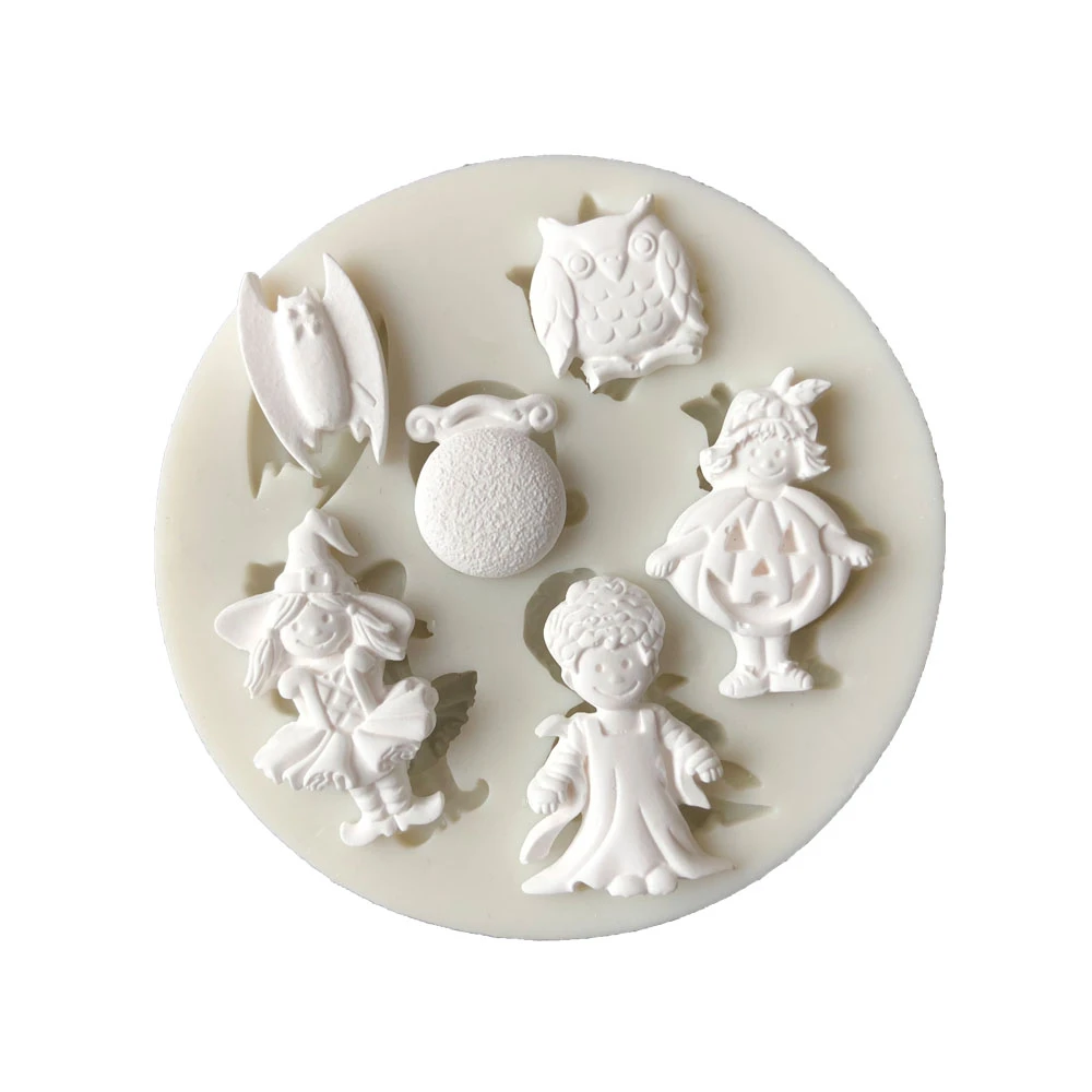 Halloween Girl/Boy/Bat/Owl Chocolate Silicone Mold Fondant Cake Candy Molds Cookies Pastry Biscuits Mould Cake Decoration Tools
Halloween Girl/Boy/Bat/Owl Chocolate Silicone Mold Fondant Cake Candy Molds Cookies Pastry Biscuits Mould Cake Decoration Tools