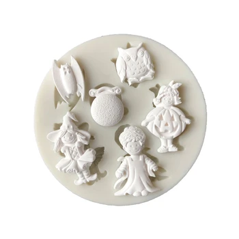 Halloween Girl/Boy/Bat/Owl Chocolate Silicone Mold Fondant Cake Candy Molds Cookies Pastry Biscuits Mould Cake Decoration Tools
Halloween Girl/Boy/Bat/Owl Chocolate Silicone Mold Fondant Cake Candy Molds Cookies Pastry Biscuits Mould Cake Decoration Tools