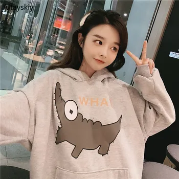 Hoodies Women Plus Velvet Korean Loose Student Ulzzang Coat Cartoon Sweet Kawaii Cute Lovely Warm Soft Simple Daily Womens 2020
Hoodies Women Plus Velvet Korean Loose Student Ulzzang Coat Cartoon Sweet Kawaii Cute Lovely Warm Soft Simple Daily Womens 2020