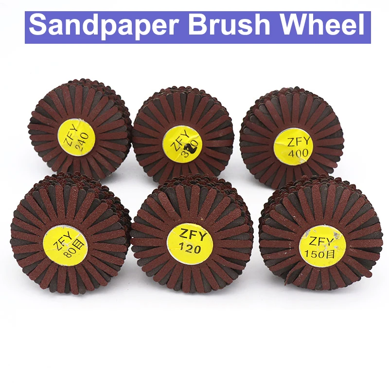 URANN 1pcs Impeller Grinding Sandpaper Brush Wheel Head 6mm Shank Mandrel for Rotary Mini Drill Polishing Tool Grit 80~400
URANN 1pcs Impeller Grinding Sandpaper Brush Wheel Head 6mm Shank Mandrel for Rotary Mini Drill Polishing Tool Grit 80~400