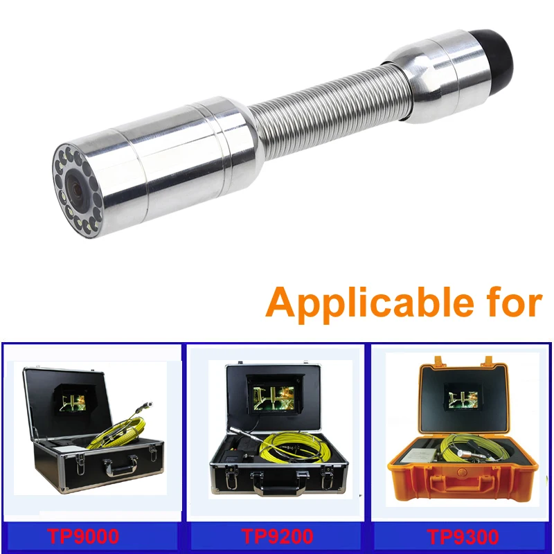 23mm Lens Drain Pipe Inspection Camera System Replacement Camera Head Fits TP9000 TP9200 TP9300 Pipe Inspection System
23mm Lens Drain Pipe Inspection Camera System Replacement Camera Head Fits TP9000 TP9200 TP9300 Pipe Inspection System