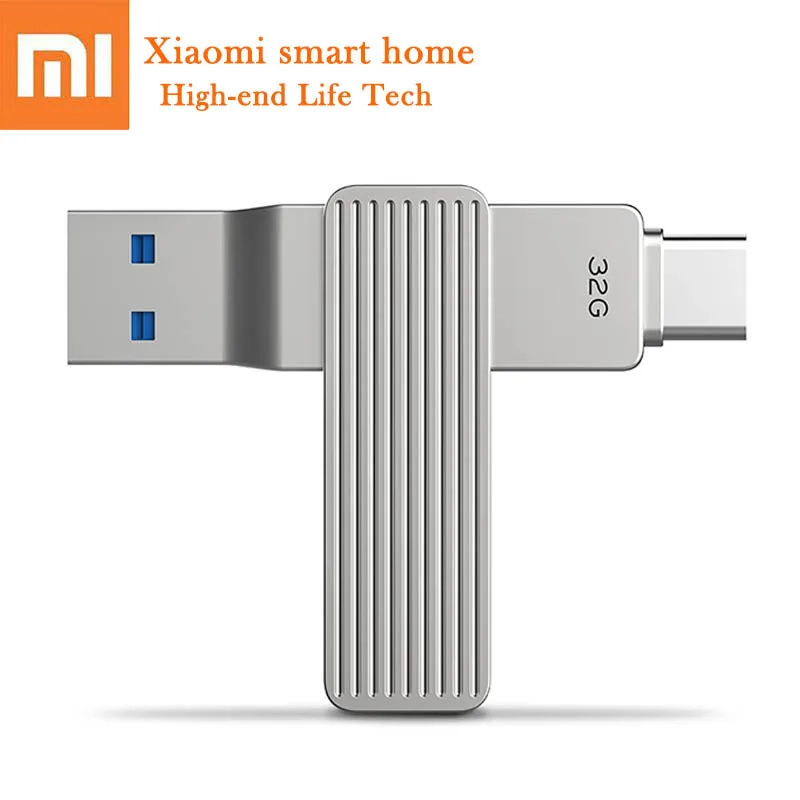 Xiaomi Mijia 128G U disk Type-C USB Dual Interface Mobile Phone U disk 120MB 360 Rotating Aluminum Alloy Material For Smart APP
Xiaomi Mijia 128G U disk Type-C USB Dual Interface Mobile Phone U disk 120MB 360 Rotating Aluminum Alloy Material For Smart APP