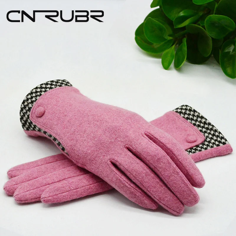 Image New Listing Autumn Winter Women Elegant Wool Gloves Beauty Hands Fashion Gloves Driver Cashmere Soft Warm Full Finger Mitten