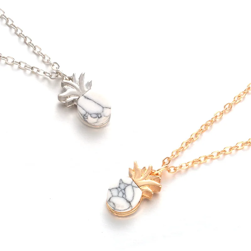 Fahion Design Pineapple Pendant Necklace For Women Girl Vintage Fruit Cute Black White Marble Stone Necklace Jewelry Accessories
Fahion Design Pineapple Pendant Necklace For Women Girl Vintage Fruit Cute Black White Marble Stone Necklace Jewelry Accessories