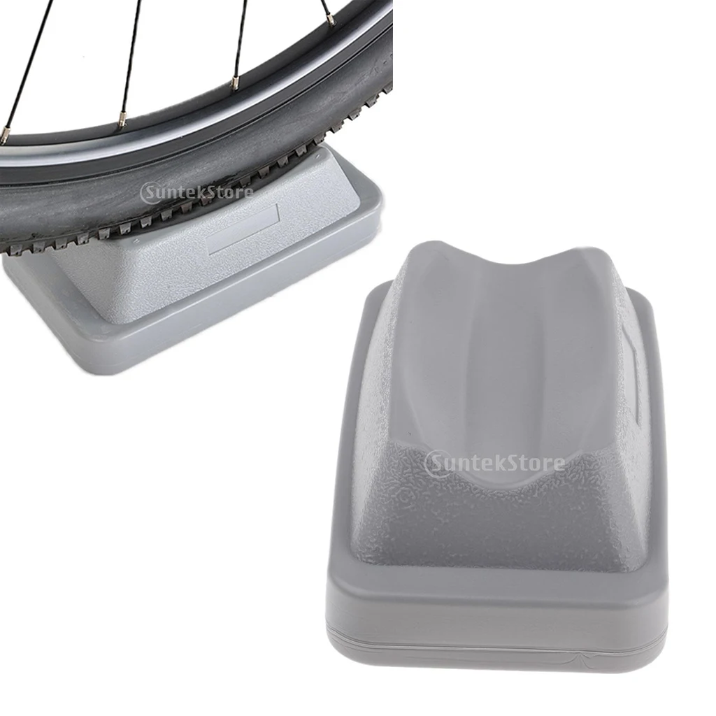 Bike Front Wheel Riser Block Sturdy Plastic Holder Pad Mats for Stationary Bike Bicycle Trainers Grey Bike Front Wheel Riser Block Sturdy Plastic Holder Pad Mats for Stationary Bike Bicycle Trainers Grey