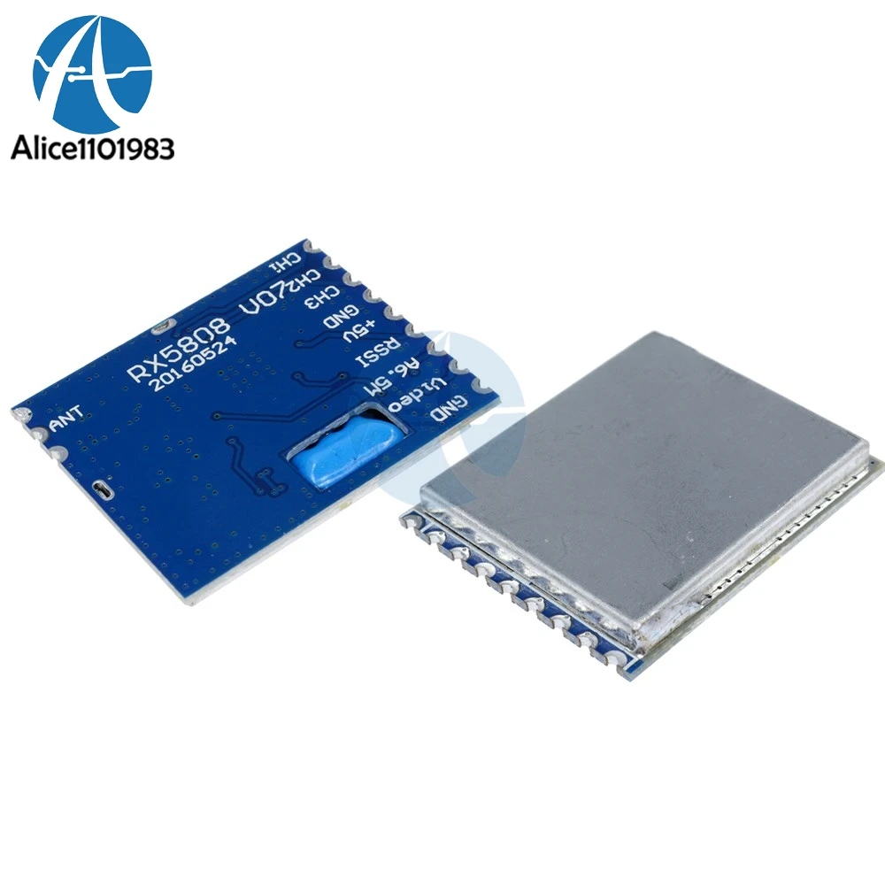 FPV 5.8G Wireless Audio Video Receiver Module for Boscam RX5808 Frequency Phase Lock Analog AV Signal Output 3.5V 170mA Board
FPV 5.8G Wireless Audio Video Receiver Module for Boscam RX5808 Frequency Phase Lock Analog AV Signal Output 3.5V 170mA Board