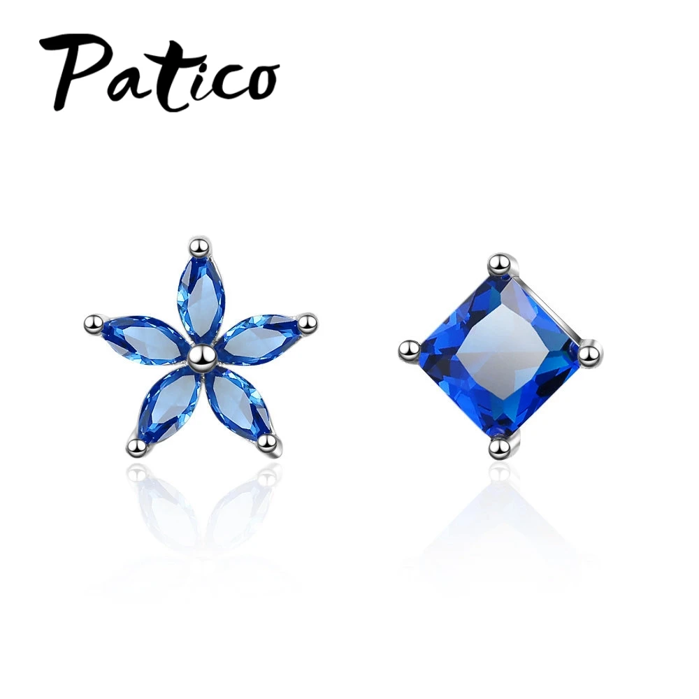 100% 925 Sterling Silver Stud Earring Cubic Zirconia Flowers Asymmetry Flyleaf Personality Earrings Fashion Jewelry
100% 925 Sterling Silver Stud Earring Cubic Zirconia Flowers Asymmetry Flyleaf Personality Earrings Fashion Jewelry