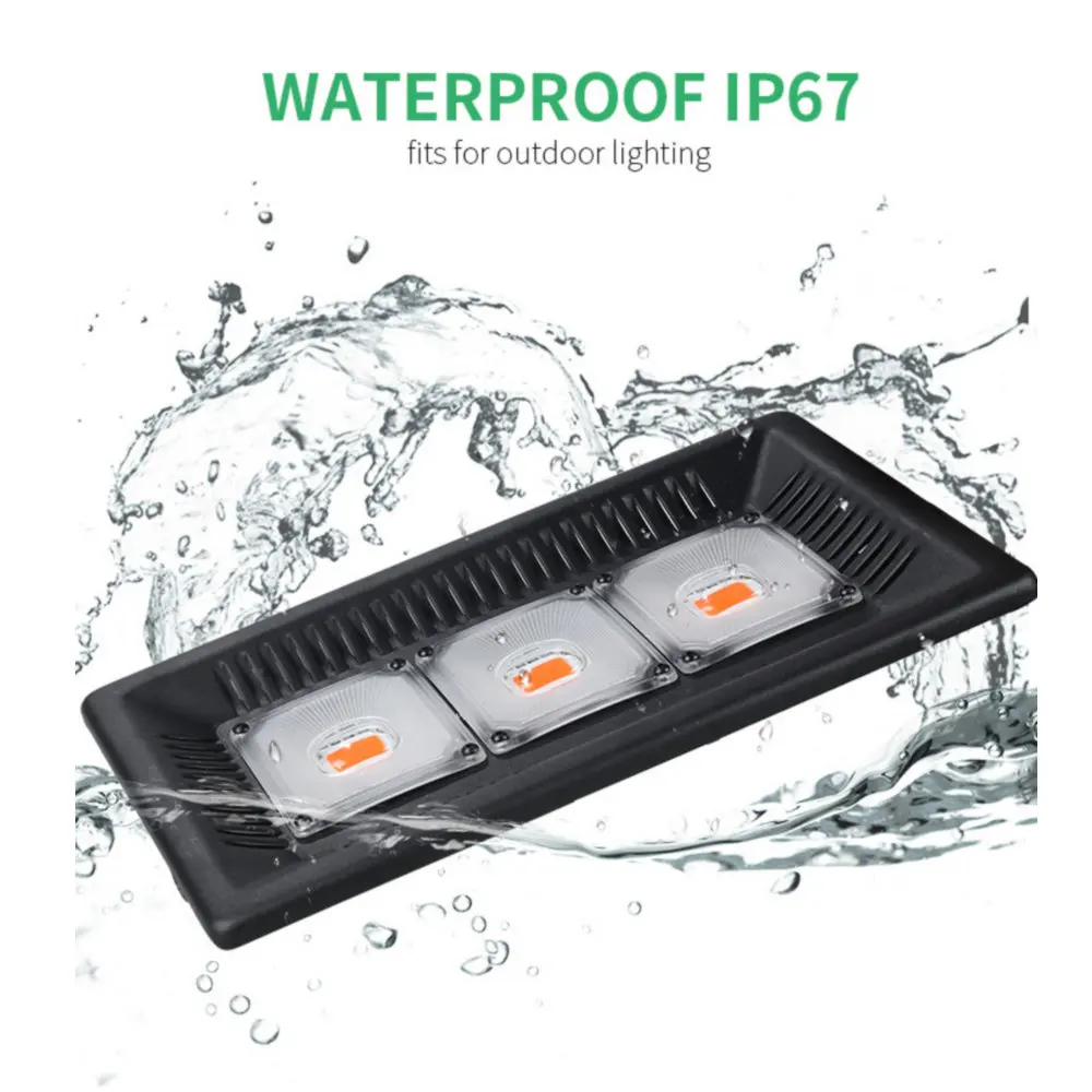 110V 220V Led Grow Light Full Spectrum 200W 300W IP67 COB Grow LED Flood light for Plant Indoor Outdoor Hydroponic Greenhouse
110V 220V Led Grow Light Full Spectrum 200W 300W IP67 COB Grow LED Flood light for Plant Indoor Outdoor Hydroponic Greenhouse