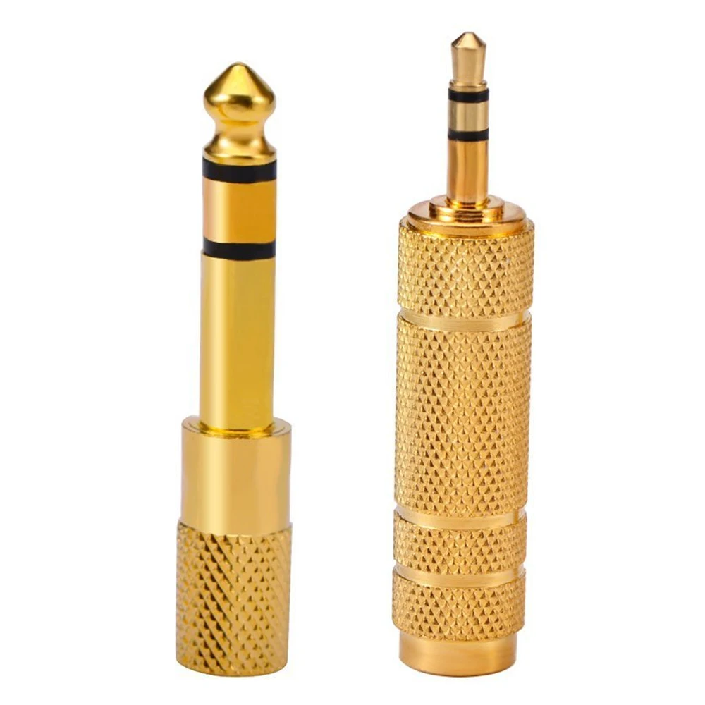 Besegad 2pc Microphone 3.5mm/6.5mm Male to 6.5mm/3.5mm Female Stereo Jack Plug Adapter Headphone Headset Audio Adapter Connector
Besegad 2pc Microphone 3.5mm/6.5mm Male to 6.5mm/3.5mm Female Stereo Jack Plug Adapter Headphone Headset Audio Adapter Connector
