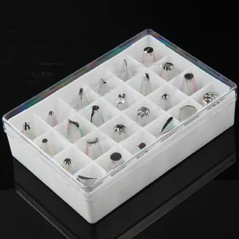 24pc/set High Stainless Steel Cake Decorating Mouth Piping Nozzles Pastry Tips with Cookies Decorating Nozzles White Box M1263
24pc/set High Stainless Steel Cake Decorating Mouth Piping Nozzles Pastry Tips with Cookies Decorating Nozzles White Box M1263