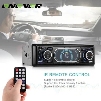 Onever Bluetooth 1 Din Car Stereo Audio Modulator MP3 Radio Player USB/TF/AUX/FM Receiver with Remote Controller Car MP3 Player
Onever Bluetooth 1 Din Car Stereo Audio Modulator MP3 Radio Player USB/TF/AUX/FM Receiver with Remote Controller Car MP3 Player