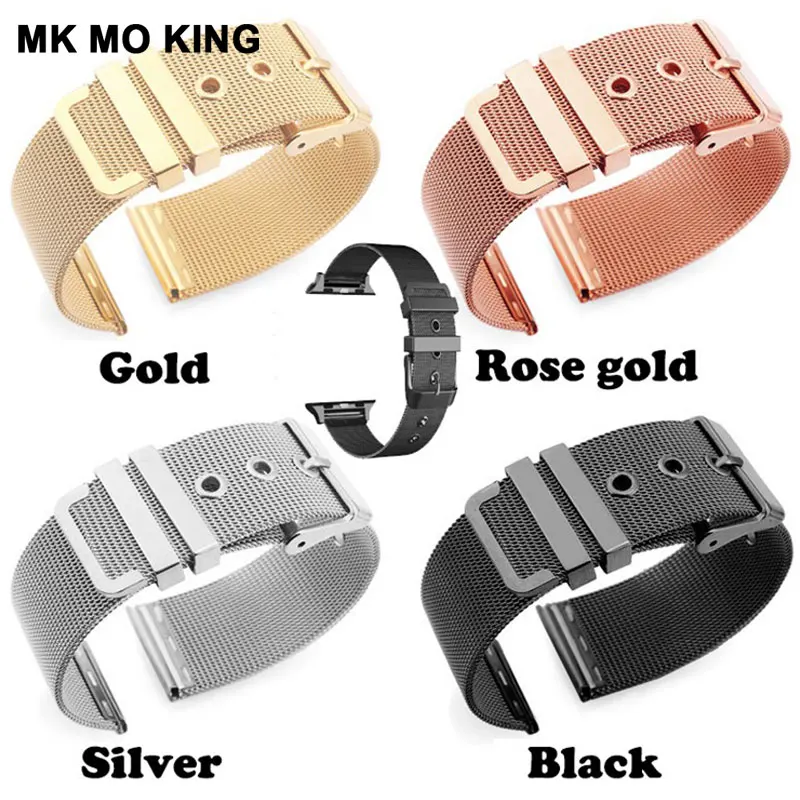 Milan Stainless Steel strap for bracelet women iphone role men x Apple watch band Loop Link iwatch 42mm 44mm 38mm serise 2 3 4
Milan Stainless Steel strap for bracelet women iphone role men x Apple watch band Loop Link iwatch 42mm 44mm 38mm serise 2 3 4