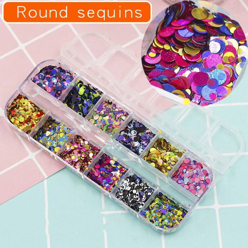 1 Set Round Glitter Sequins Slime Supplies Clay For Filler DIY Slices Nails Art Manicure Decoration Toys Lizun Slime Accessories
1 Set Round Glitter Sequins Slime Supplies Clay For Filler DIY Slices Nails Art Manicure Decoration Toys Lizun Slime Accessories