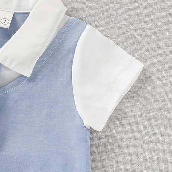2019 Infant Baby Boys Short Sleeve Gentleman Romper Necktie Tie Solid Print Jumpsuit
2019 Infant Baby Boys Short Sleeve Gentleman Romper Necktie Tie Solid Print Jumpsuit