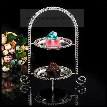 1 PCS New European mini double cake stand wedding dessert set multi-layer metal snack rack
1 PCS New European mini double cake stand wedding dessert set multi-layer metal snack rack