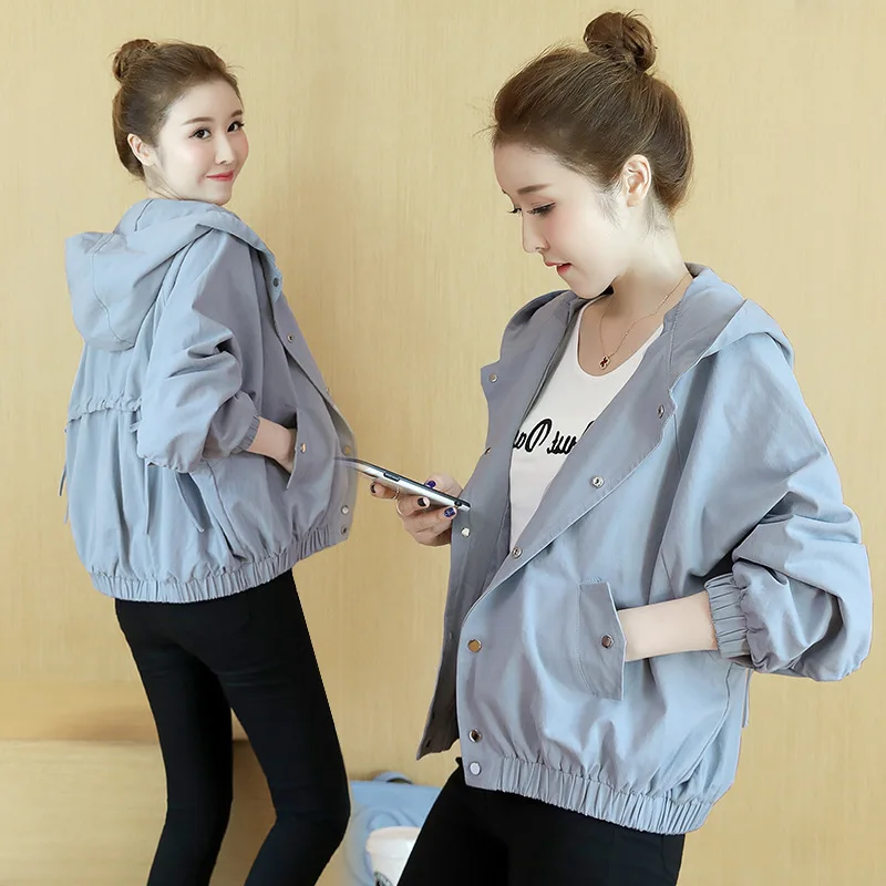 SWYIVY Spring And Autumn Women's Jacket Hooded Streetwear Women Clothes 2019 Loose Short Jacket Female Coats Jacket For Women
SWYIVY Spring And Autumn Women's Jacket Hooded Streetwear Women Clothes 2019 Loose Short Jacket Female Coats Jacket For Women