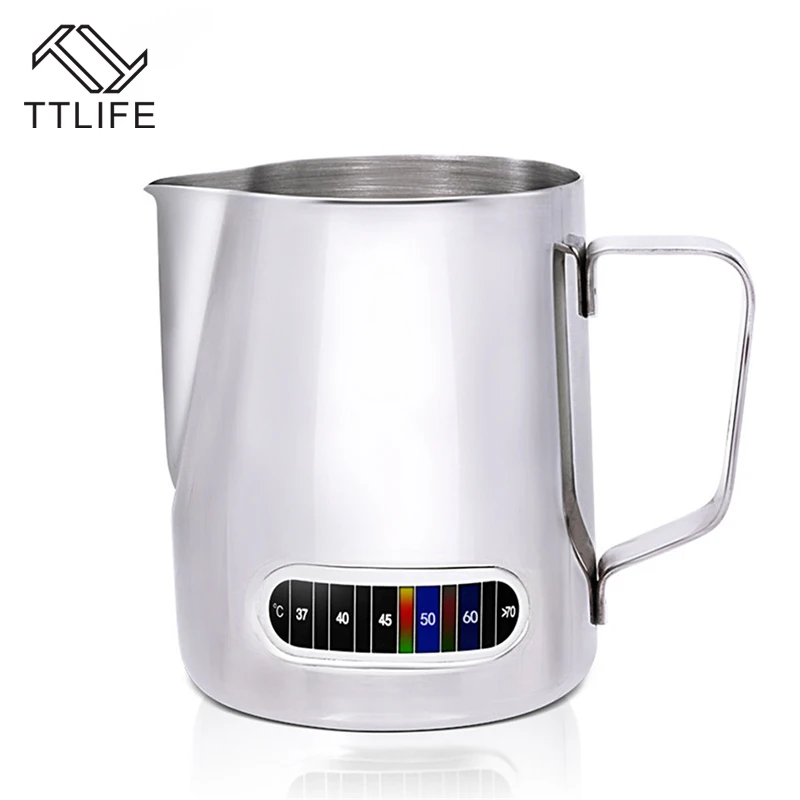 TTLIFE Milk Frothing Jug Pitcher Coffee Milk Mugs Stainless Steel Pull Flower Cup Barista Latte Art Cappuccino Maker Temperature
TTLIFE Milk Frothing Jug Pitcher Coffee Milk Mugs Stainless Steel Pull Flower Cup Barista Latte Art Cappuccino Maker Temperature
