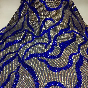 Royal Blue 2019 Latest French Nigerian Laces Fabrics High Quality African Laces Fabric Wedding Glued glitter sequins Tulle Lace
Royal Blue 2019 Latest French Nigerian Laces Fabrics High Quality African Laces Fabric Wedding Glued glitter sequins Tulle Lace