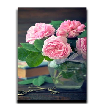 DIY square paint diamond drill painting flowers mosaic wall decoration Full Sequins Diamond embroidery rose peony
DIY square paint diamond drill painting flowers mosaic wall decoration Full Sequins Diamond embroidery rose peony