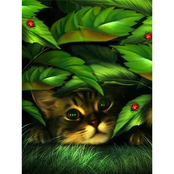 Cat in Leaf NEW DIY Diamond Painting Full Square Drill Home Decoration 3D Dimensional Embroidery Cross Stitch Resin Craft Animal
Cat in Leaf NEW DIY Diamond Painting Full Square Drill Home Decoration 3D Dimensional Embroidery Cross Stitch Resin Craft Animal