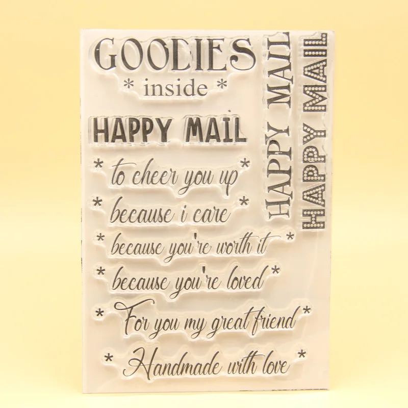 KLJUYP Happy Mail Clear Stamps Scrapbook Paper Craft Clear stamp scrapbooking 01103
KLJUYP Happy Mail Clear Stamps Scrapbook Paper Craft Clear stamp scrapbooking 01103