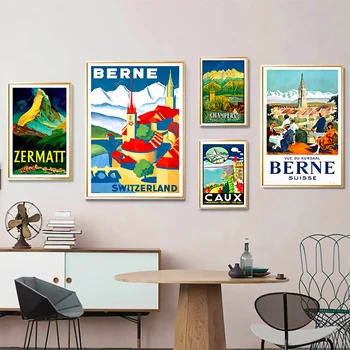 Switzerland Berne Zermatt Alps Caux Vintage Travel Classic Canvas Painting Kraft Posters Wall Stickers Home Decorative Gift
Switzerland Berne Zermatt Alps Caux Vintage Travel Classic Canvas Painting Kraft Posters Wall Stickers Home Decorative Gift