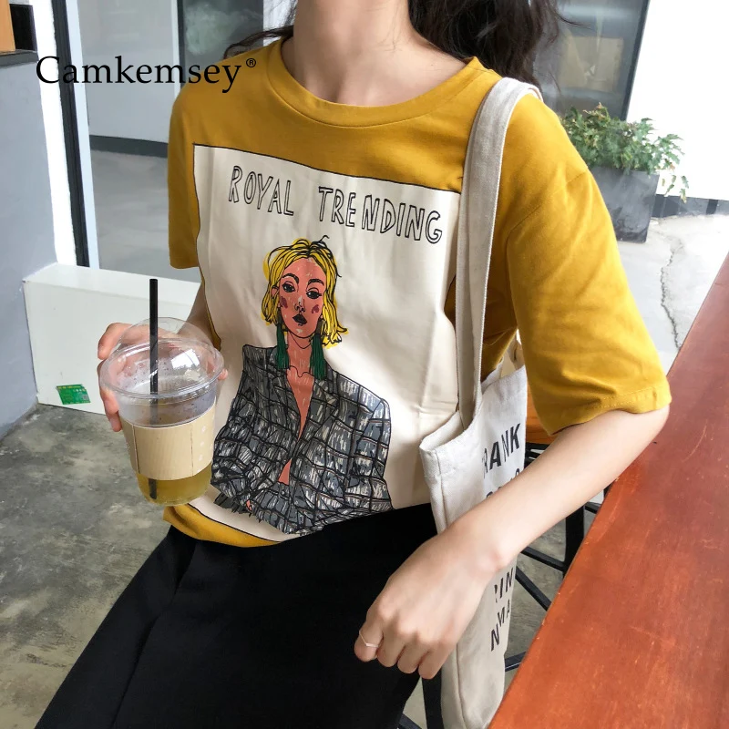 CamKemsey Japanese Harajuku Loose Summer T-Shirts Women 2019 Fashion Cartoon Printed Casual Cotton Short Sleeve T Shirts
CamKemsey Japanese Harajuku Loose Summer T-Shirts Women 2019 Fashion Cartoon Printed Casual Cotton Short Sleeve T Shirts