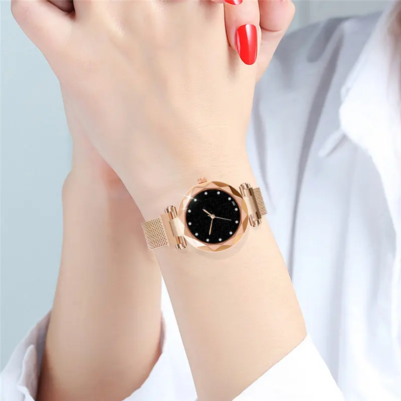 Ladies Watch Starry Sky Women Quartz Watches Bracelet Magnetic Stainless Wristwatch
Ladies Watch Starry Sky Women Quartz Watches Bracelet Magnetic Stainless Wristwatch