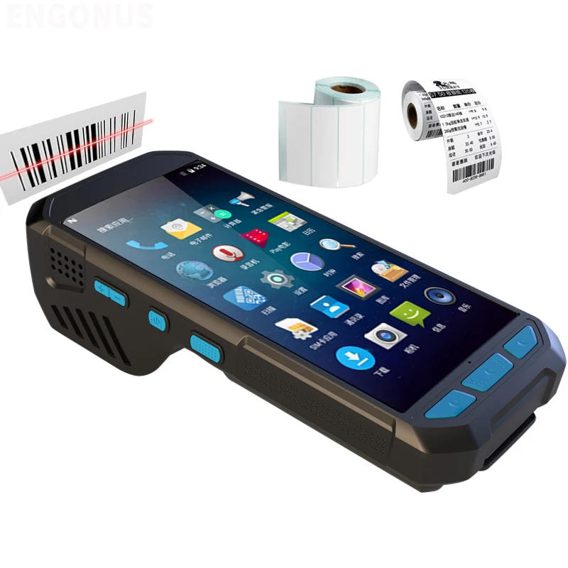 Scanner 1D / 2D QR Barcode Reader Handheld Terminal PDA with Printer 4G LTE Android6.0 for warehousing inventory logistics
Scanner 1D / 2D QR Barcode Reader Handheld Terminal PDA with Printer 4G LTE Android6.0 for warehousing inventory logistics