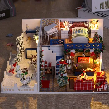 DIY Doll House Minature Dollhouse Casa Wooden Model With Furnitures Building Kits Christmas Gift Toys For Children Adult K026 #E
DIY Doll House Minature Dollhouse Casa Wooden Model With Furnitures Building Kits Christmas Gift Toys For Children Adult K026 #E