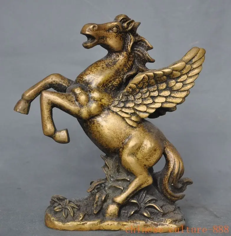 Crafts statue old chinese fengshui bronze zodiac wing beast Flying horse Pegasus lucky statue halloween
Crafts statue old chinese fengshui bronze zodiac wing beast Flying horse Pegasus lucky statue halloween