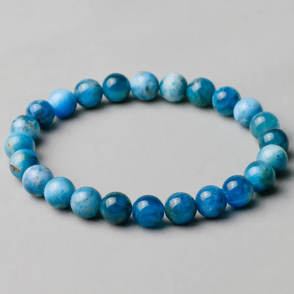 Natural Genuine Blue Apatite Phosphorite Round Loose 8mm Smooth Beads Bracelet For Women Men Energy Jewelry
Natural Genuine Blue Apatite Phosphorite Round Loose 8mm Smooth Beads Bracelet For Women Men Energy Jewelry