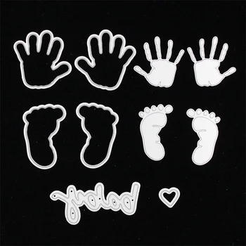 KSCRAFT Baby Hands And Feet Metal Cutting Dies for DIY Scrapbooking/Card Making/Kids Fun Decoration Supplies
KSCRAFT Baby Hands And Feet Metal Cutting Dies for DIY Scrapbooking/Card Making/Kids Fun Decoration Supplies